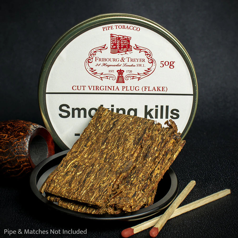 Fribourg & Treyer Cut Virginia Plug Flake Pipe Tobacco - 10g Sample