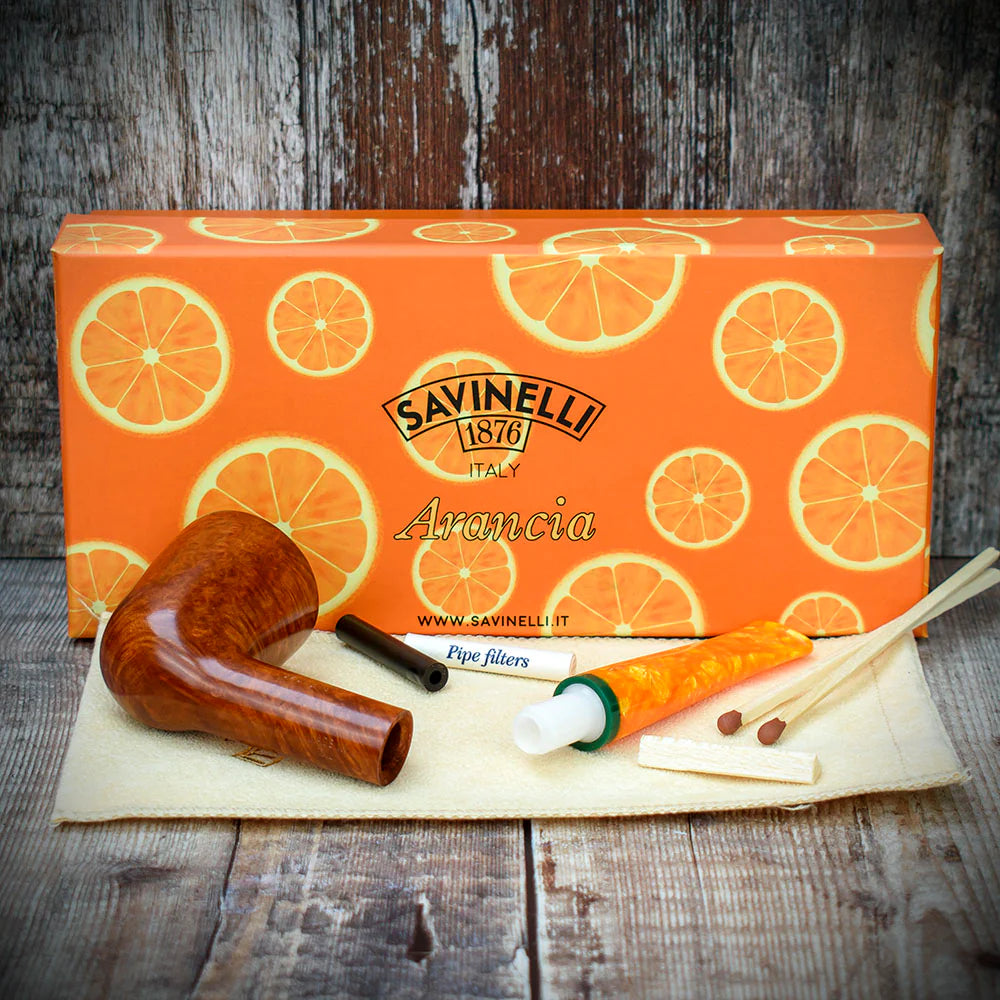 Savinelli Arancia Smooth Brown 409 - 6mm Briar Pipe