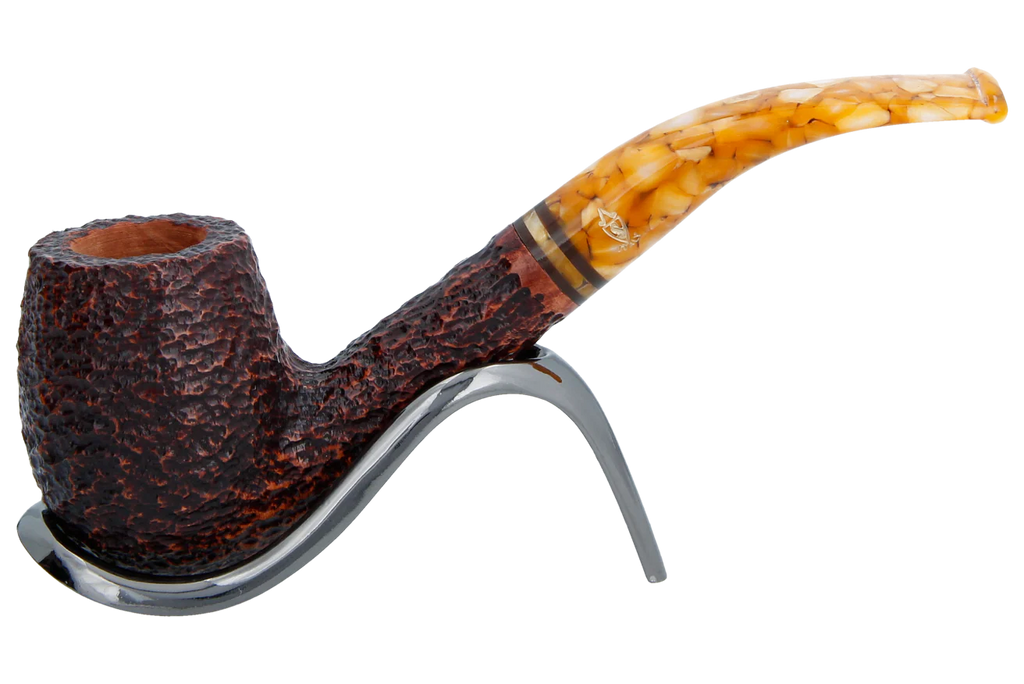 Savinelli Miele Rusticata Brownblast 670 - 6mm Briar Pipe