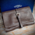 Savinelli Brown Leather Travel Pipe Bag