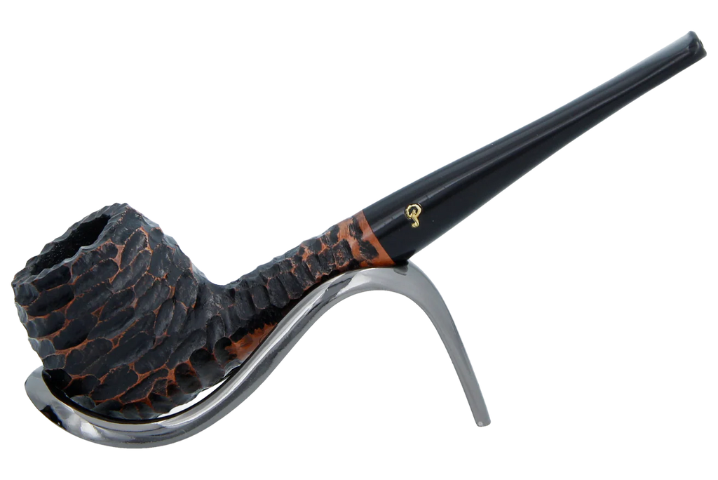 Peterson of Dublin Aran Rusticated Briar Smoking Pipe - Shape No.86