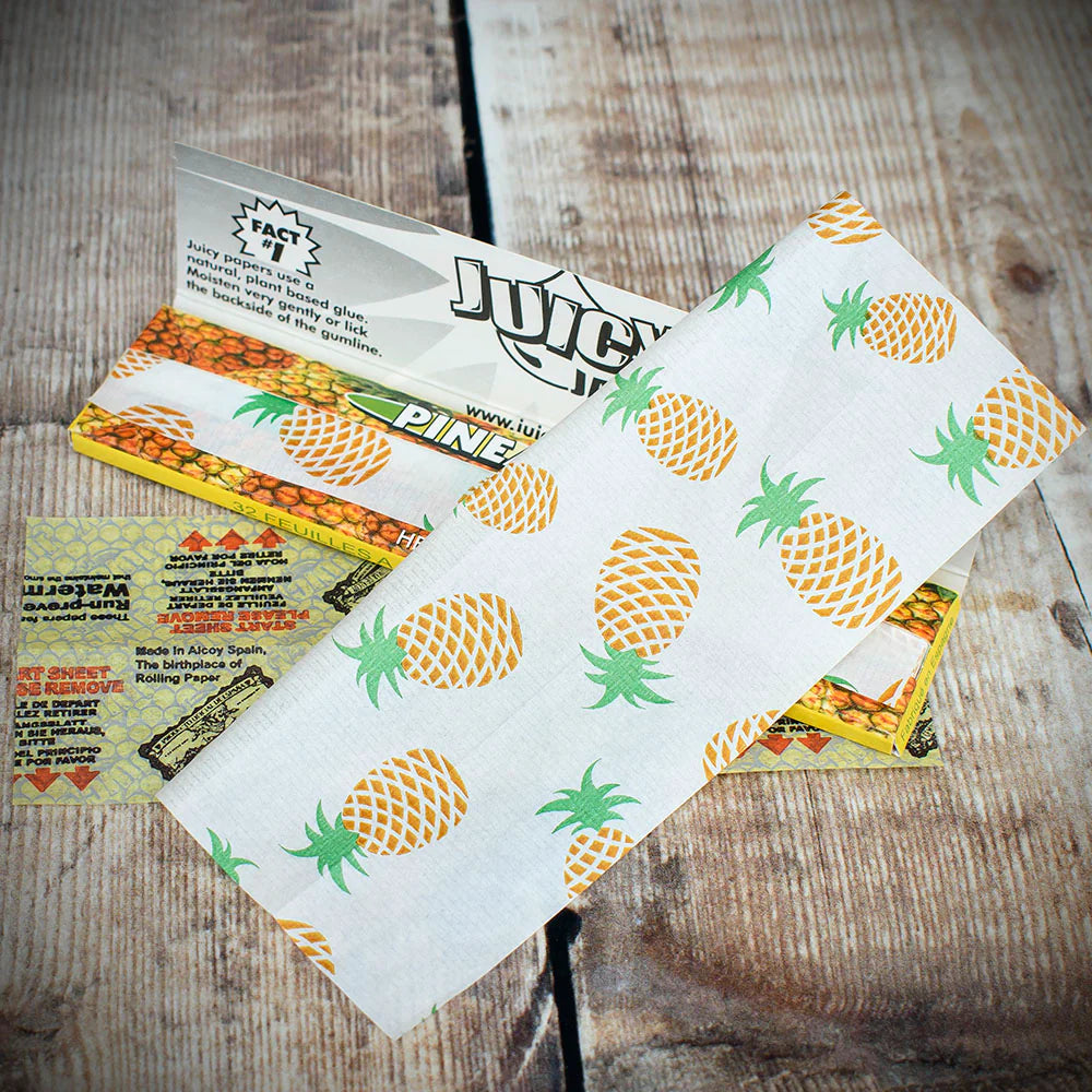 Juicy Jay's King Size Slim Rolling Papers - Pineapple