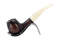 Jean Claude 9mm Filter Dark Rustic Briar Smoking Pipe - Shape 55