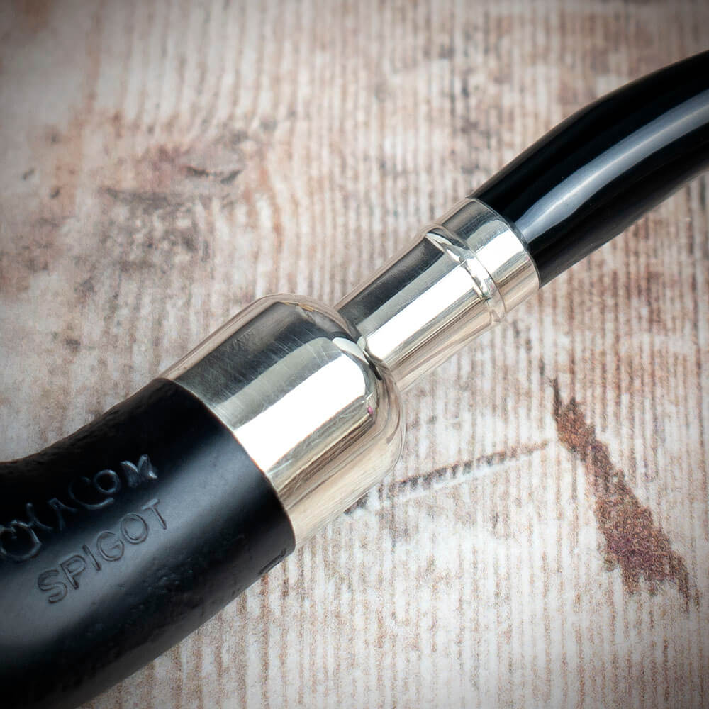 Chacom Spigot Sablee Black Sandblast 851 - Briar Smoking Pipe