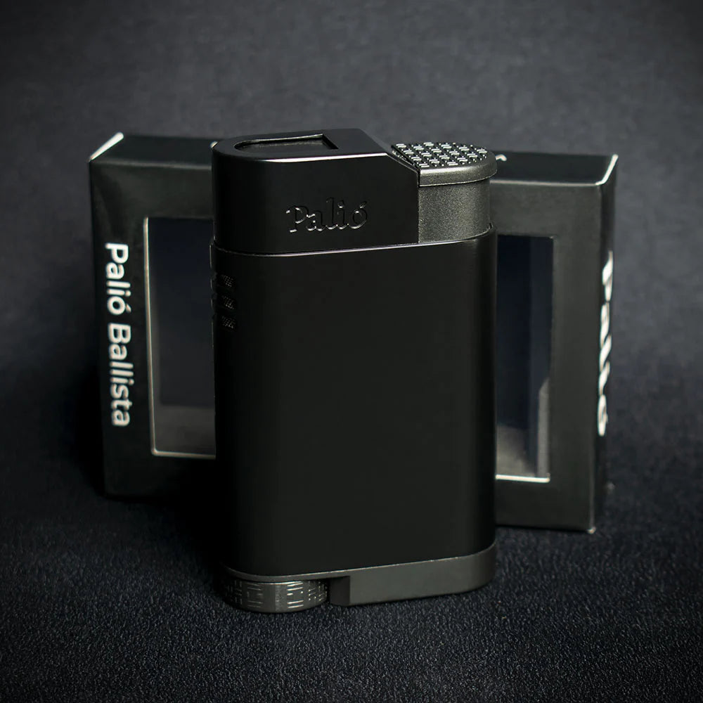 Palio Ballista Single Jet Cigar Lighter - Black