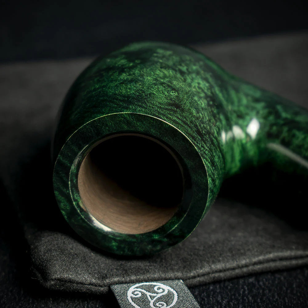Rattray's Lowland 63 Green Smooth Bent 9mm Pipe