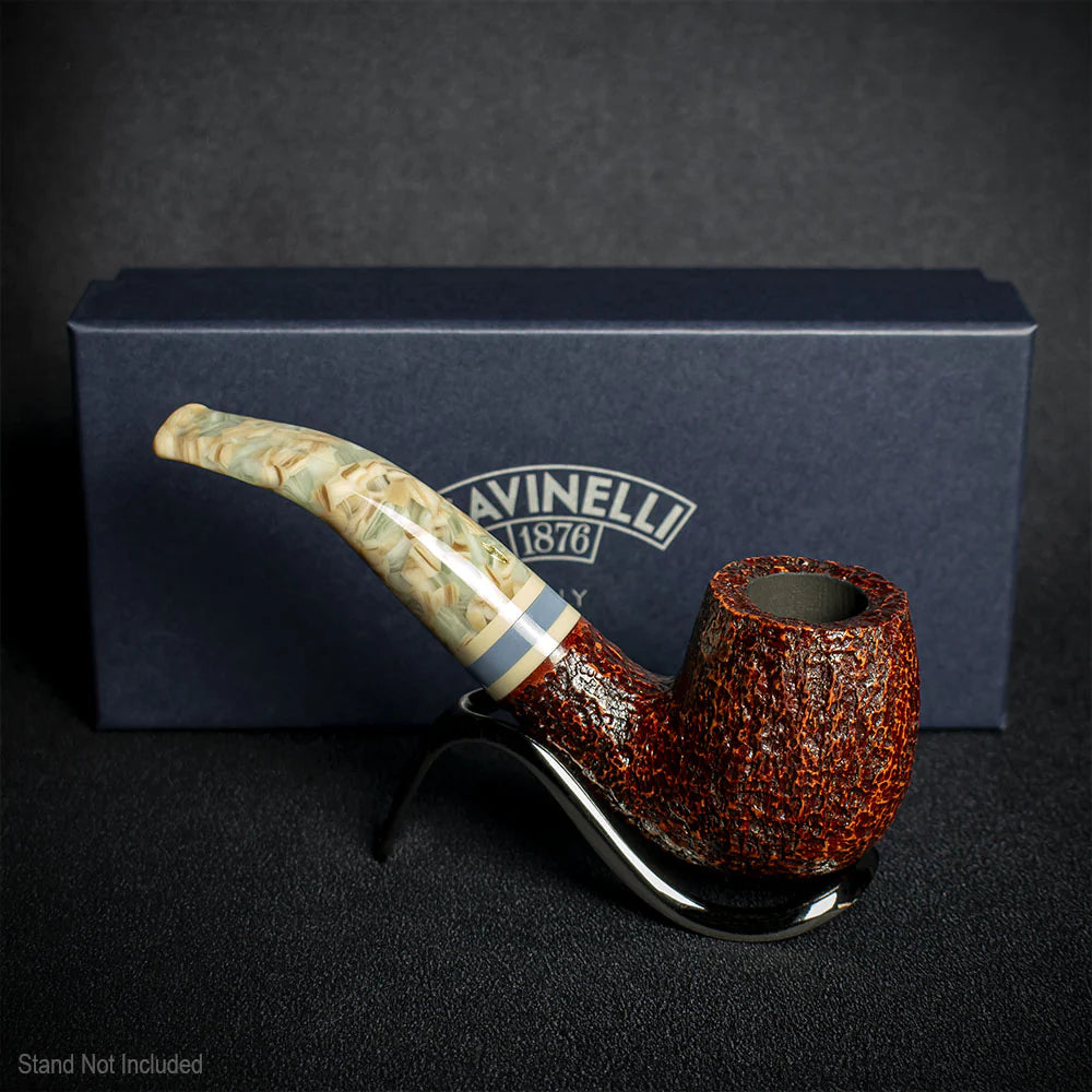 Savinelli Sasso Rusticated 616KS - 6mm Briar Pipe