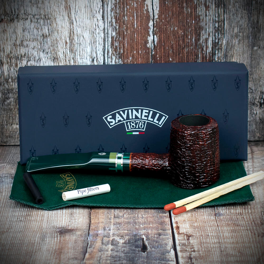 Savinelli Foresta Rusticated 310 - 6mm Briar Pipe