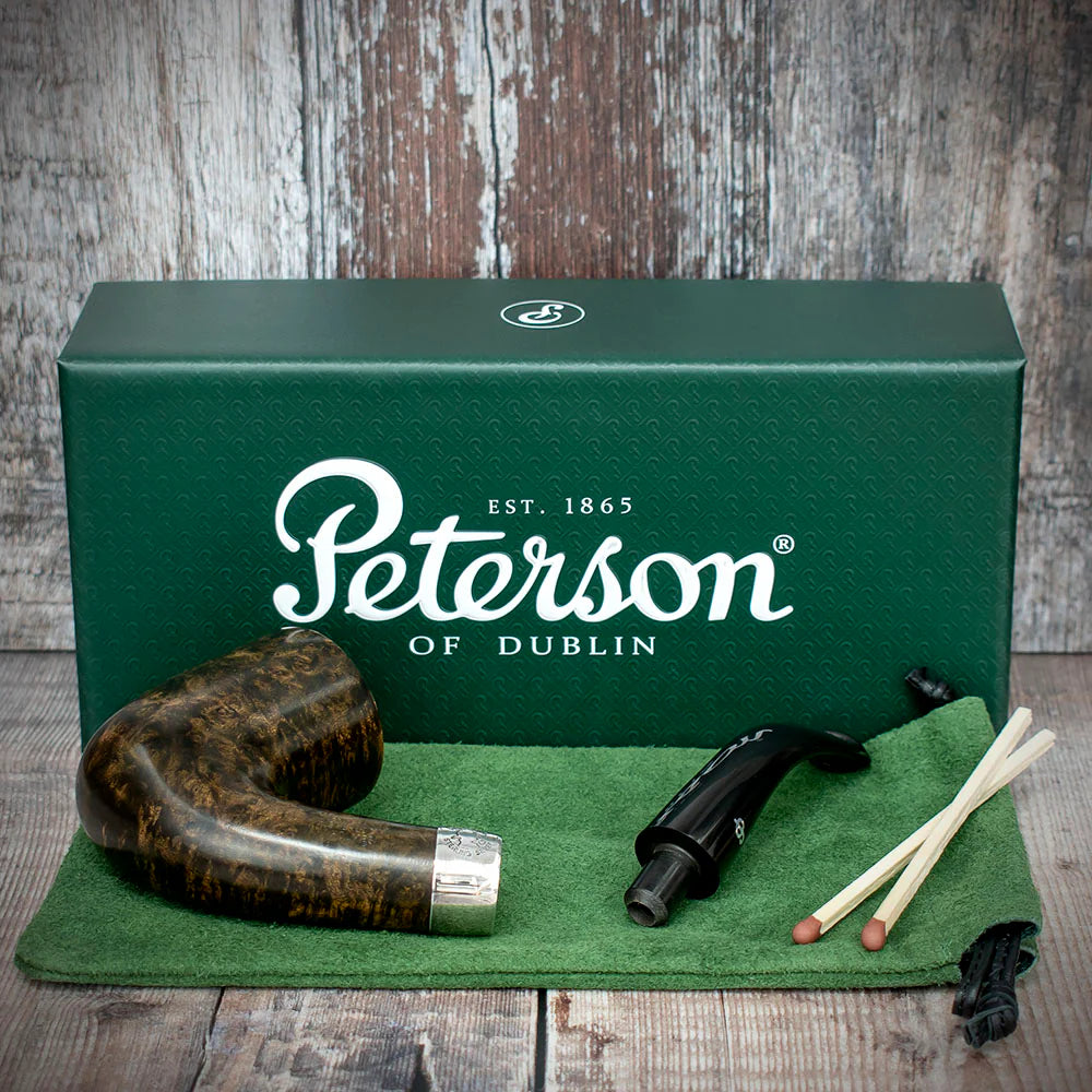 Peterson of Dublin Sherlock Holmes Briar Smoking Pipe - Dark Series Rathbone
