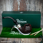 Peterson of Dublin System Rustic Briar Smoking Pipe - Shape No.303