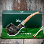 Peterson of Dublin Derry Rusticated Briar Smoking Pipe - Shape 408 - 9mm