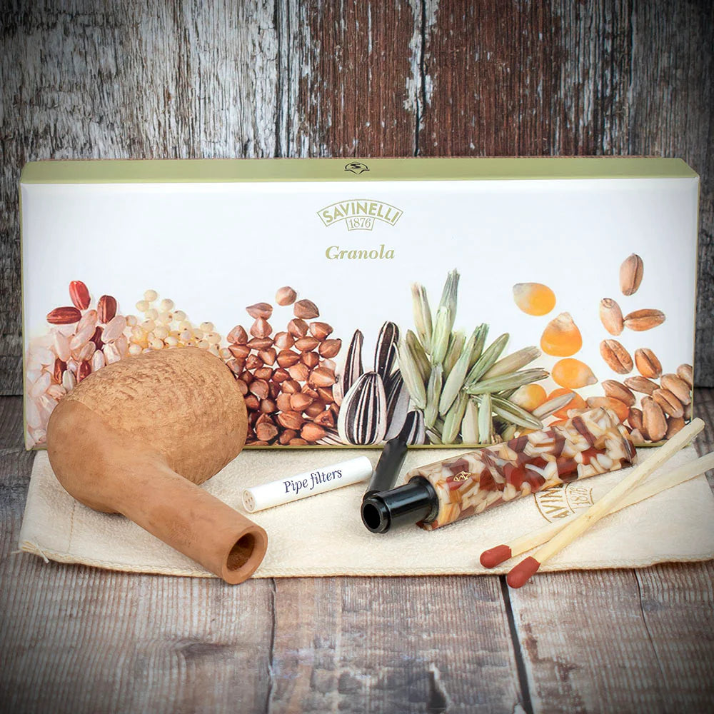 Savinelli Granola Rusticated 127 - 6mm Briar Pipe