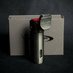 Vector Caliper Single Jet Flame Cigar Lighter With Punch Cutter - Gunmetal
