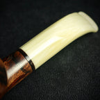 Jean Claude 9mm Filter Dark Rustic Briar Smoking Pipe - Shape 52