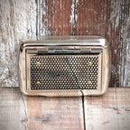 Tobacco Tin with Paper Holder (Gift Boxed)  - Honeycomb Pattern Top