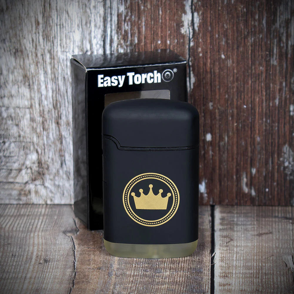 Smoke-King Easy Torch Single Jet Flame Cigar Lighter - Black