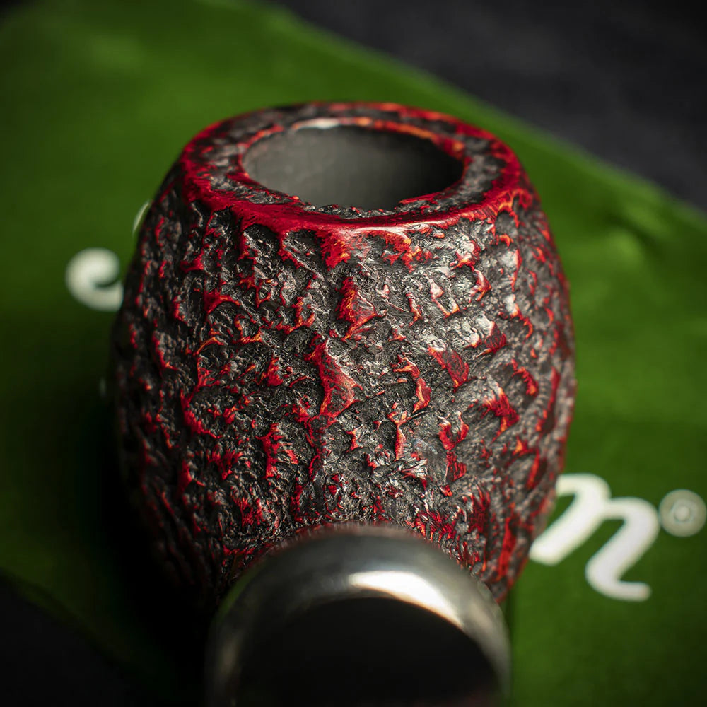 Peterson of Dublin System Rustic Briar Smoking Pipe - Shape No.B42