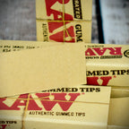 RAW Perforated Gummed Natural Tips - Bundle of 3