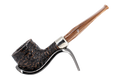 Peterson of Dublin Derry Rusticated Briar Smoking Pipe - Shape 606 - 9mm