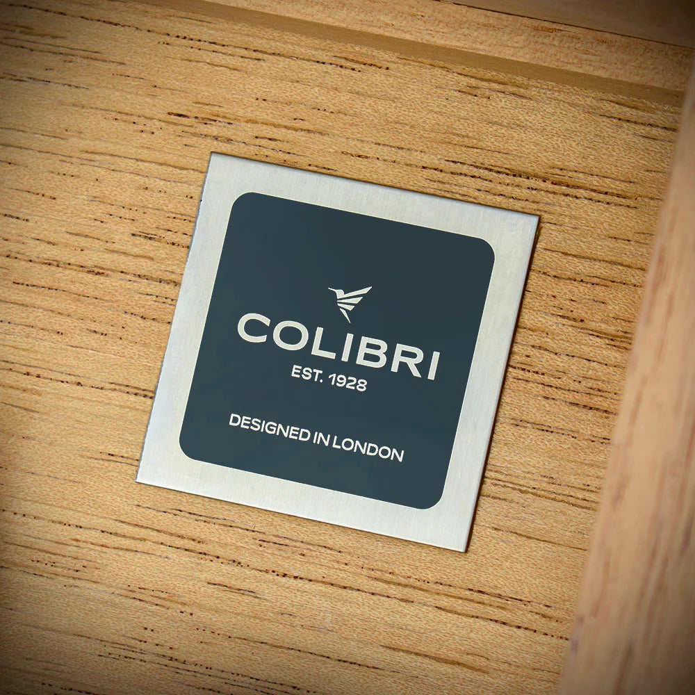 Colibri Quasar Desktop Humidor Black - 40/45 Cigar Capacity