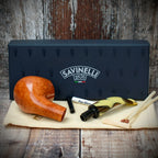 Savinelli Paloma Smooth Brown 645 - 6mm Briar Pipe