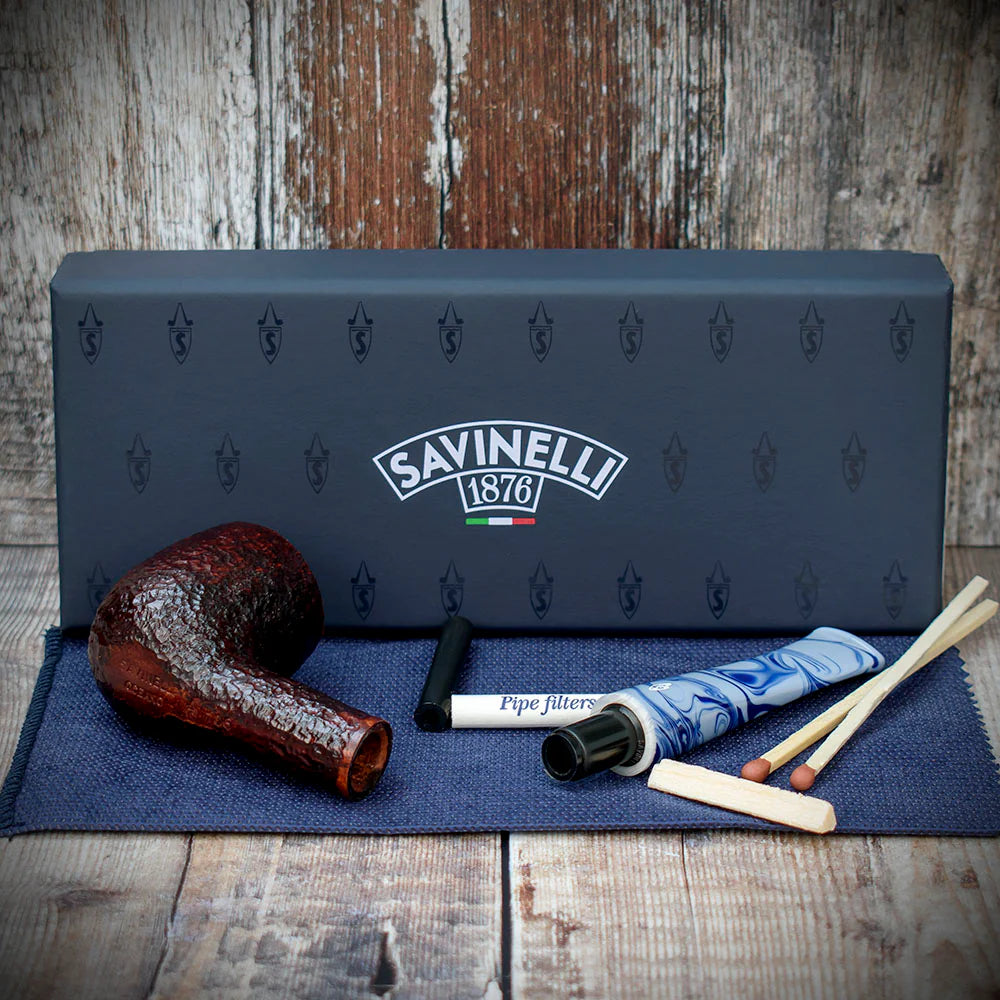 Savinelli Oceano Rusticated 106 - 6mm Briar Pipe
