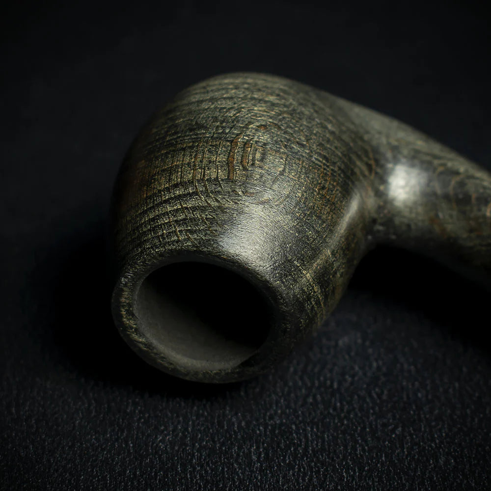 Smoke-King 9mm Black Beechwood Budget Pipe - Bent