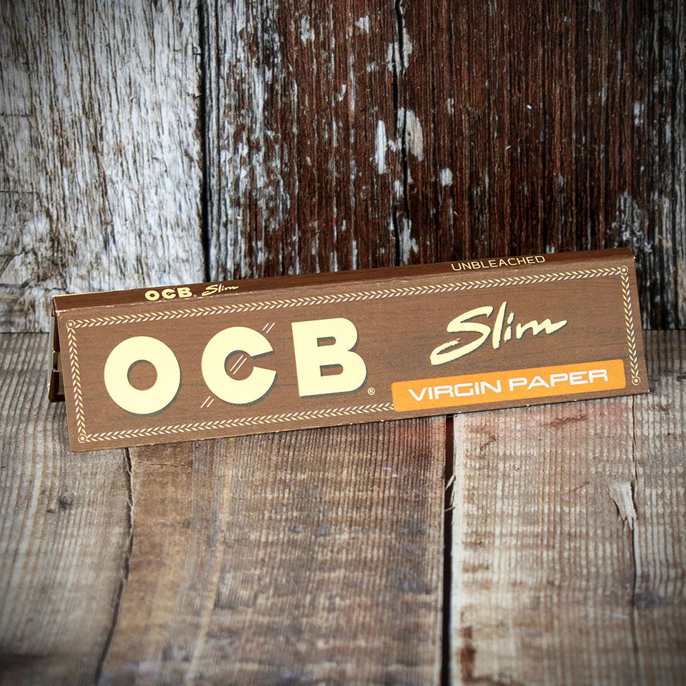 OCB Kingsize Slim Virgin Rolling Papers - Single Pack