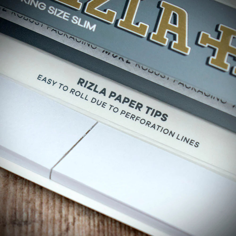 Rizla King Size Silver Slim Rolling Papers & Tips - Combi Pack
