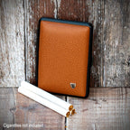 Kingsize Cigarette Case Vom Hofe Brown Cognac Finish Leather