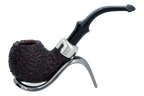 Peterson of Dublin System Rustic Briar Smoking Pipe - Shape No.302