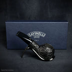 Savinelli Mini -  Black Rusticated Briar Smoking Pipe - Shape 321 (6mm)
