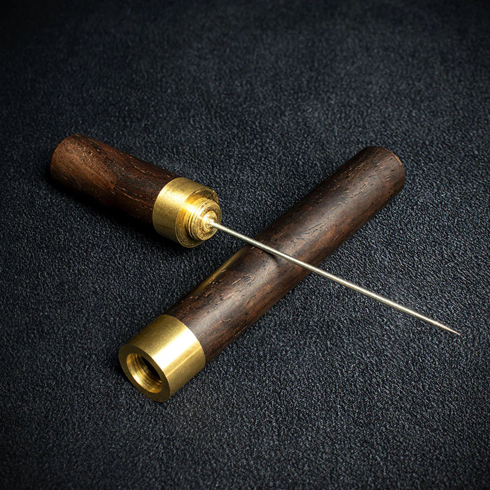Vintage Style Wooden Cigar Drill Spike - Draw Enhancer Tool