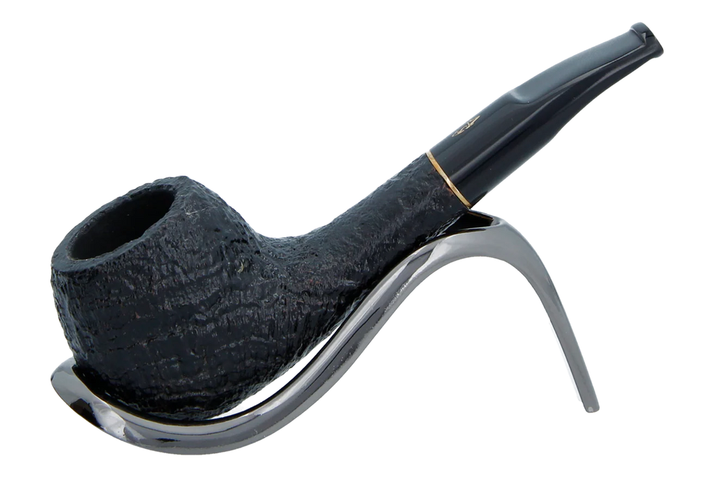 Savinelli Lollo Black (Nera) Sandblast 01 - 6mm Briar Pipe