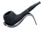 Savinelli Lollo Black (Nera) Sandblast 01 - 6mm Briar Pipe