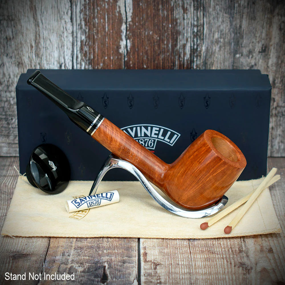 Savinelli Monsieur Smooth Briar Pipe - Shape No. 703KS (9mm)