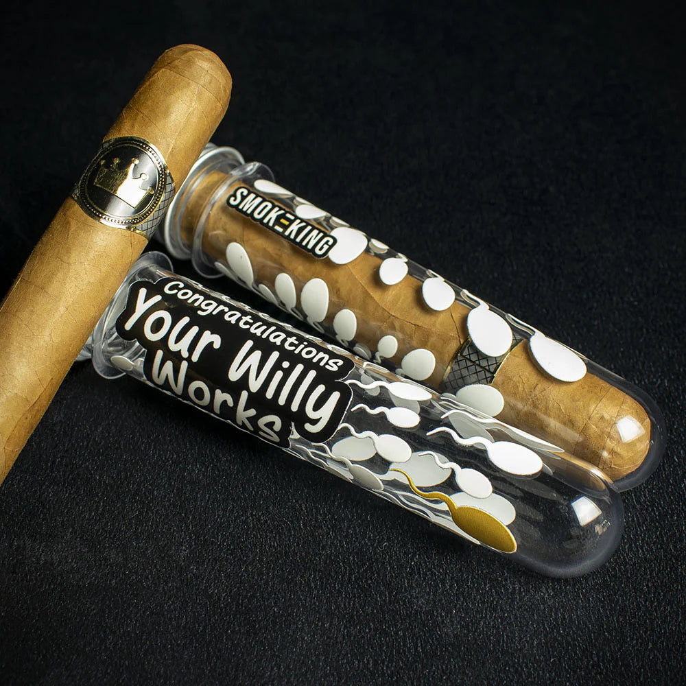 Baby Celebration Cigar Fun Edition Your Willy Works Gift Tube + Smoke-King Robusto