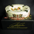 Arturo Fuente Hands of Time Ashtray - Cream + Short Story Cigar