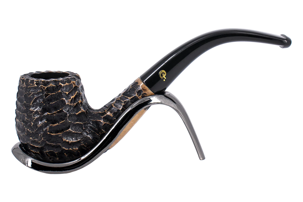 Peterson of Dublin Aran Rusticated Briar Smoking Pipe - Shape No.65