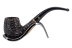 Peterson of Dublin Aran Rusticated Briar Smoking Pipe - Shape No.65