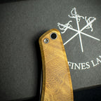 Les Fines Lames Le Petit Cigar Cutter & Knife - Classic Acacia Burl