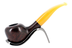 Jean Claude 9mm Yellow Tortoise Shell Briar Smoking Pipe - Shape 51