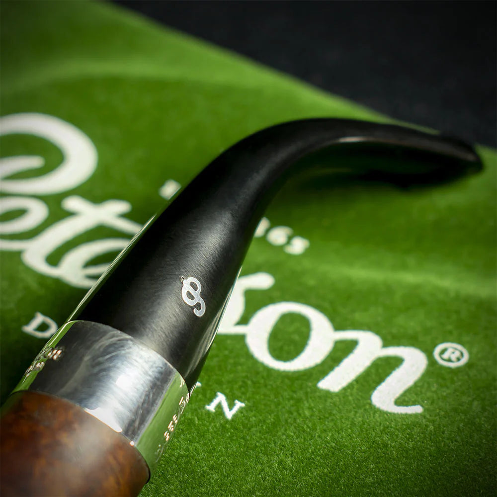 Peterson of Dublin Kildare Silver Mounted Briar Pipe  - Shape No.03 9mm Filter