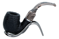 Savinelli Morellina Rustic Black 614R - 6mm Briar Pipe