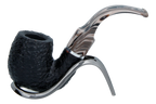 Savinelli Morellina Rustic Black 614R - 6mm Briar Pipe