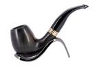 Smoke-King 9mm Black Beechwood Budget Pipe - Bent