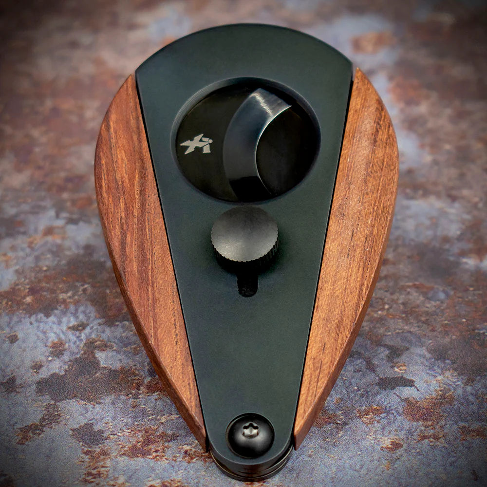 Xikar Xi-3 Phantom Redwood 300BKRW Double Blade Guillotine Cigar Cutter