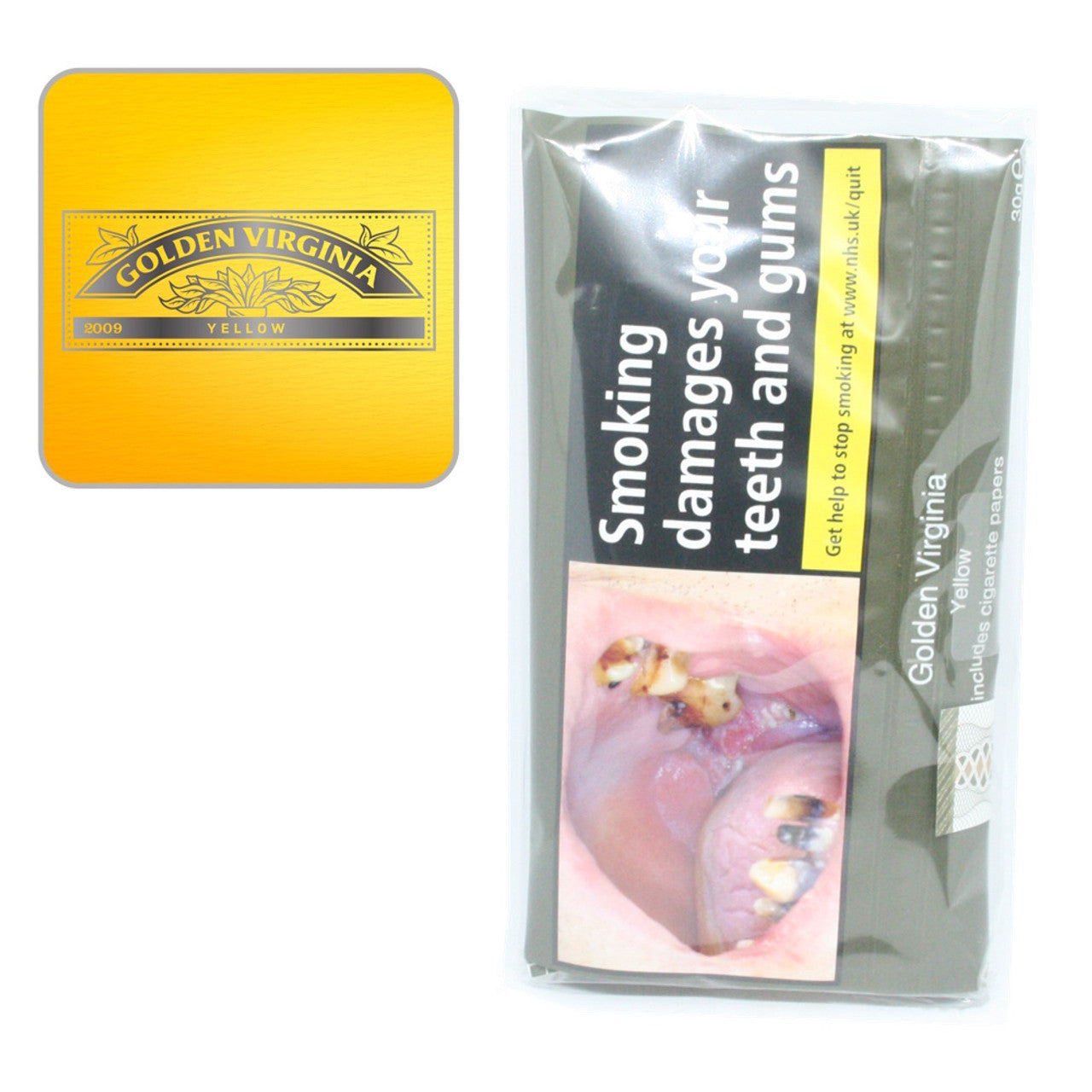 Golden Virginia - Yellow - Hand Rolling Tobacco - 30g Pouch