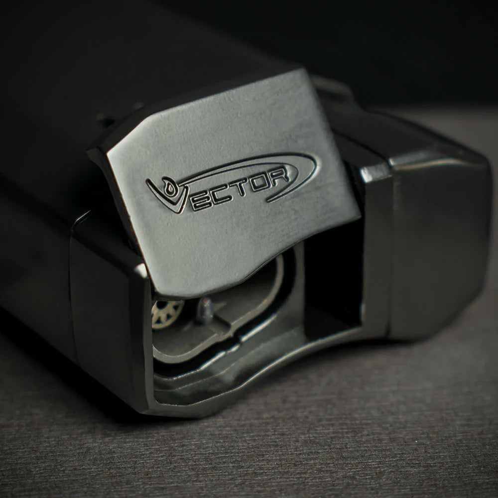 Vector VMotion Twin Jet Flame Lighter With Punch Cutter - Matte Black