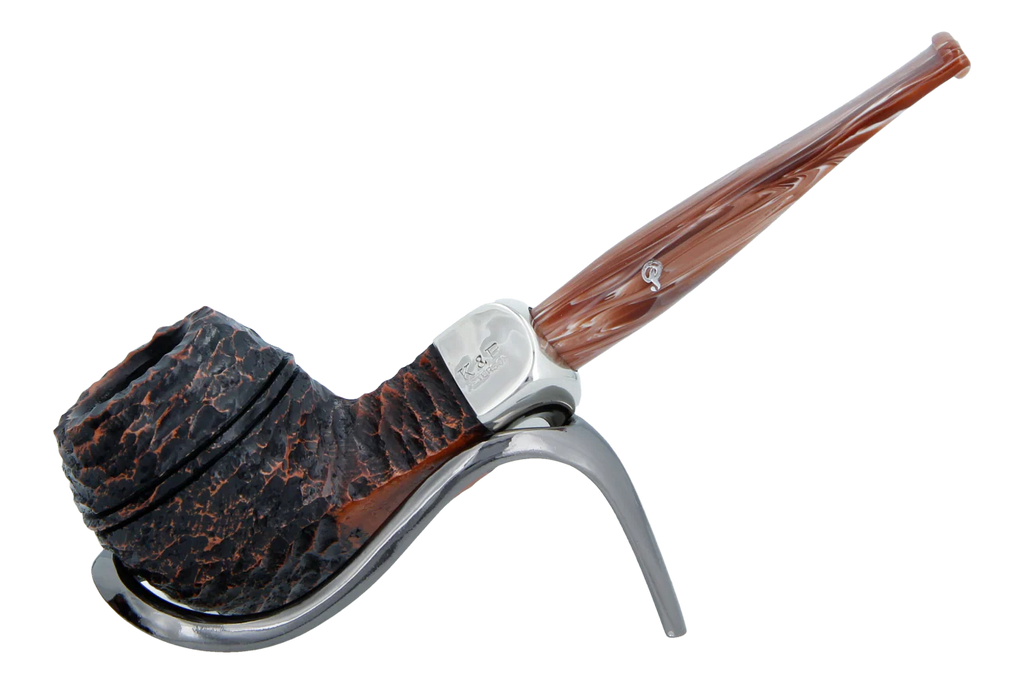Peterson of Dublin Derry Rusticated Briar Smoking Pipe - Shape 150 - 9mm